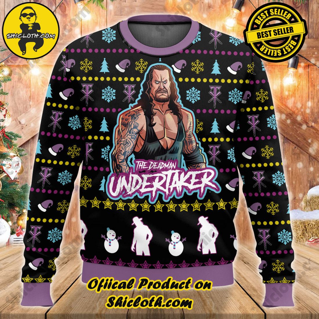 Best Seller Shiclothshop's Sweater: The Perfect Cozy Christmas Gift 35 The Undertaker Ugly Sweater