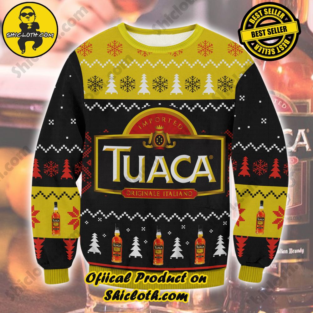 Hot Trending Shiclothshop's Ugly Sweater - A meaningful gift for family and loved ones. 46 Tuaca Ugly Christmas Sweater