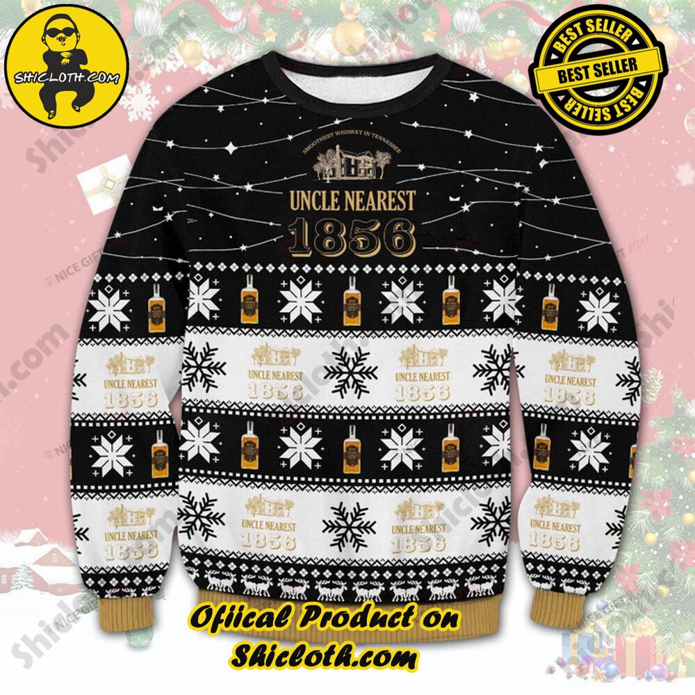 Shicloth's Enchanting Christmas Sweaters: A Cozy Blend of Style and Festivity 48 Uncle Nearest Christmas Ugly Sweater