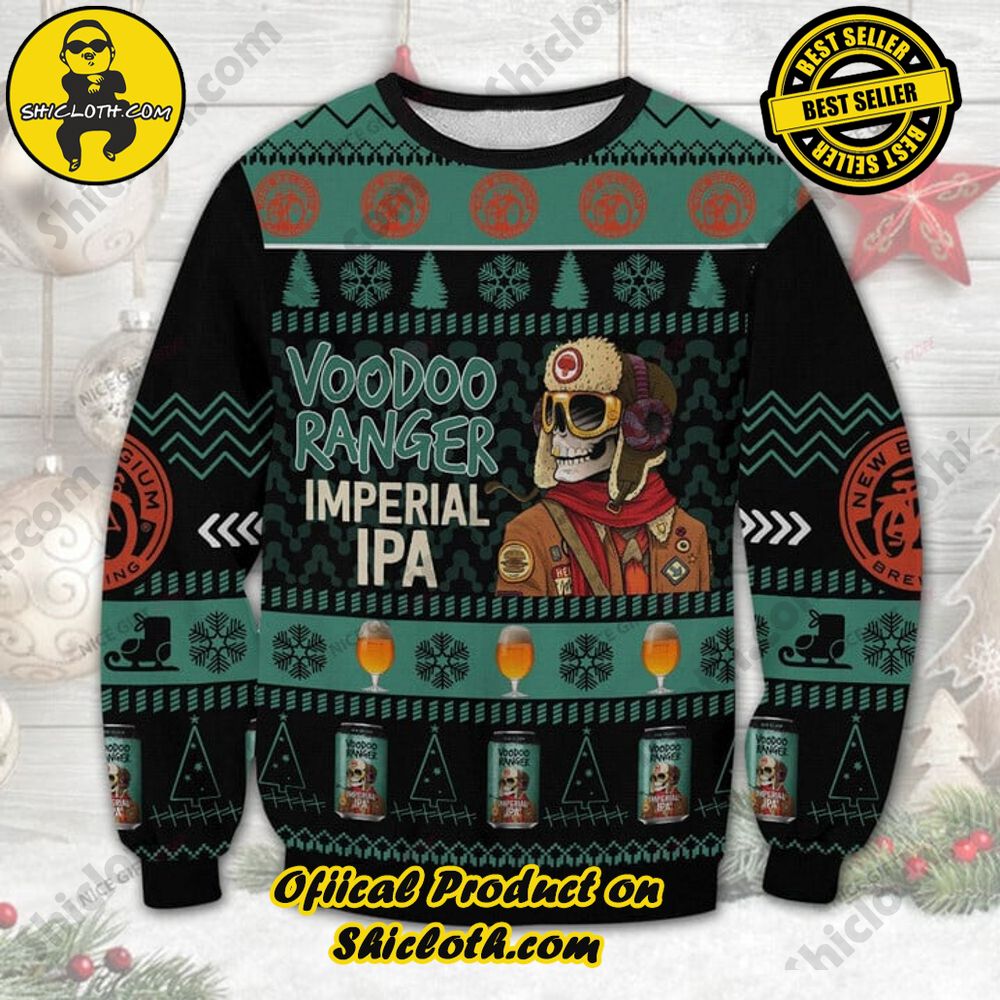 Shicloth's Enchanting Christmas Sweaters: A Cozy Blend of Style and Festivity 49 Voodoo Ranger Imperial IPA Christmas Ugly Sweater