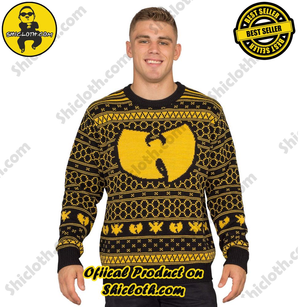Exploring Shiclothshop and Their Sweater Collection 34 Wu Tang Clan Killer Bees Adult Black and Yellow Ugly Christmas Sweater