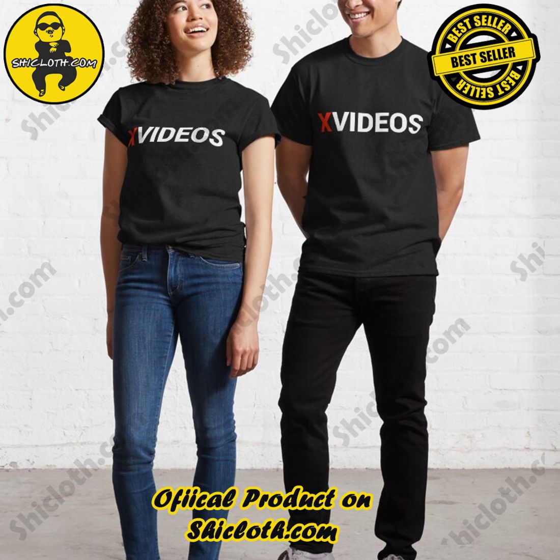 Shiclothshop's Bestselling Pornhub T-Shirt: Affordable and High-Quality 27 XVideos Porn Logo Original T-Shirt