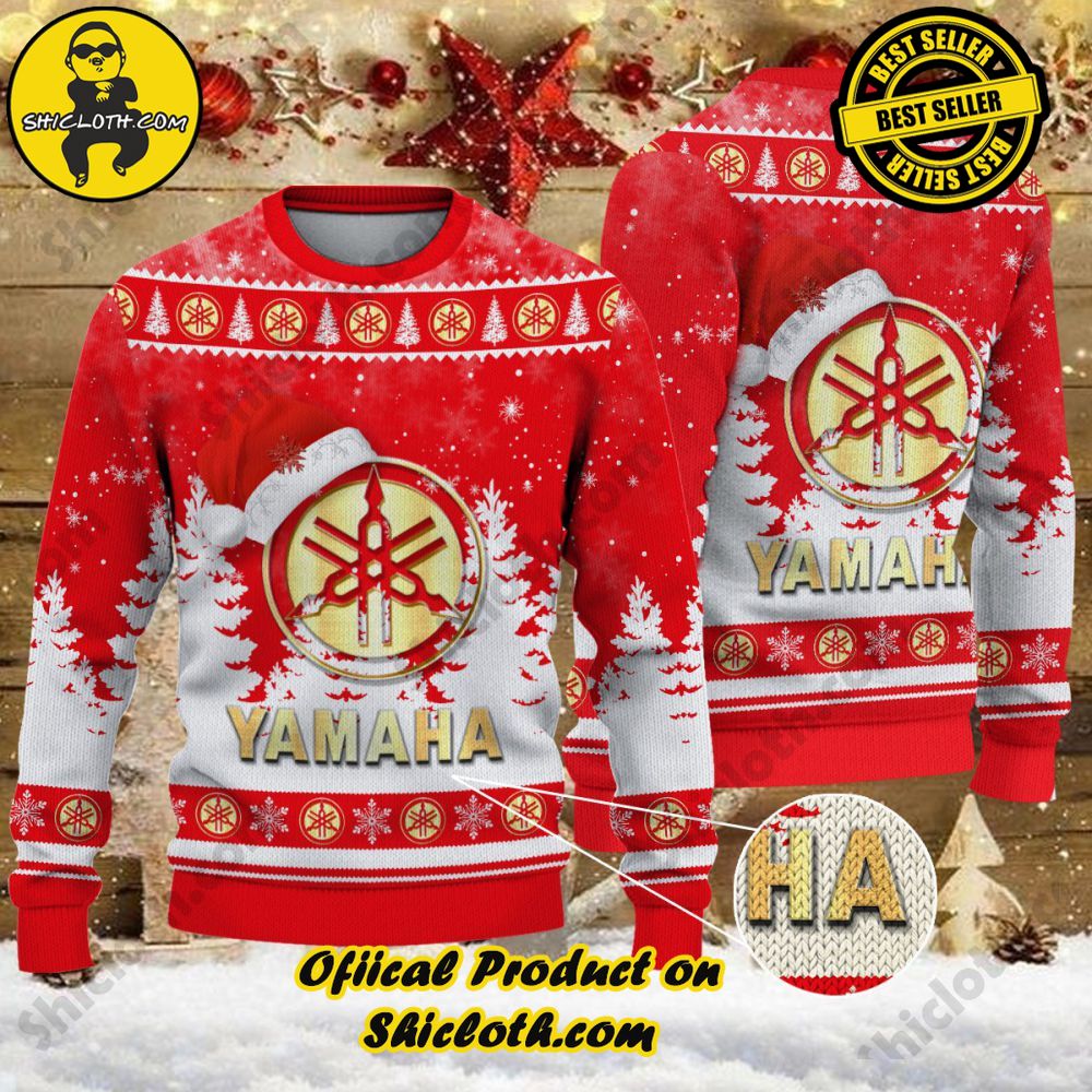 Unveiling Festive Delight: Shiclothshop's Unique Collection of Ugly Christmas Sweaters 49 Yamaha Ugly Christmas Sweater