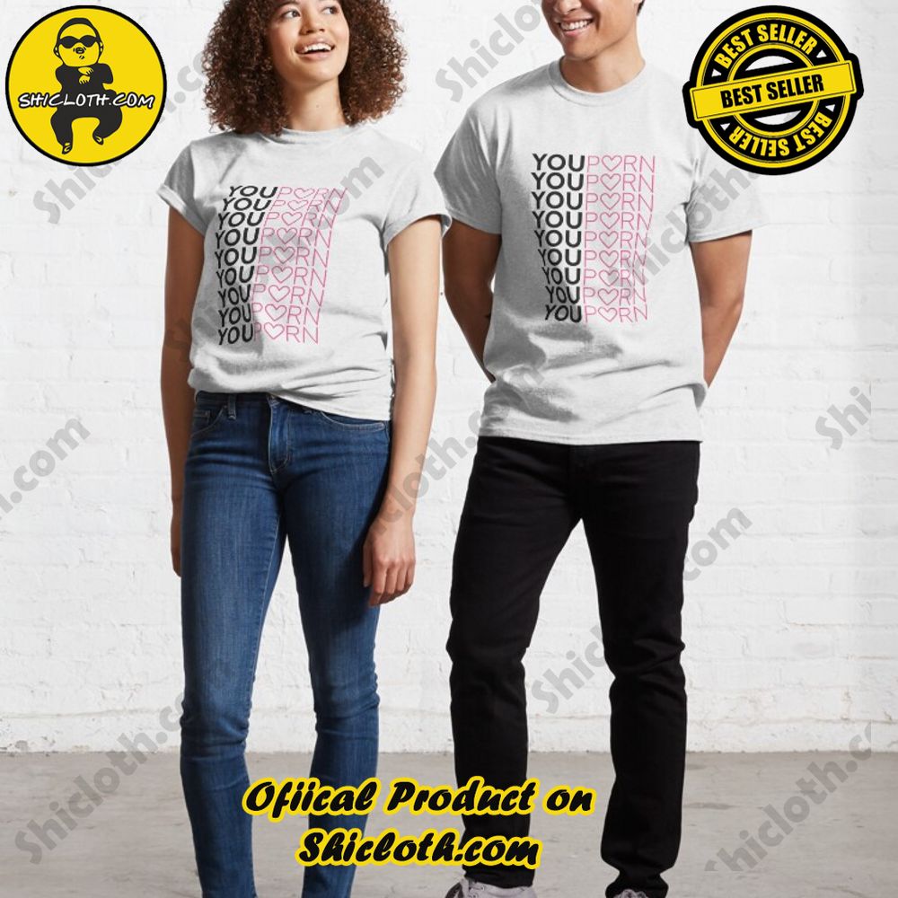 Hot Trending Shiclothshop's Bestselling Pornhub T-Shirt: Affordable and High-Quality 10 youporn stickers pack Classic Classic T-Shirt