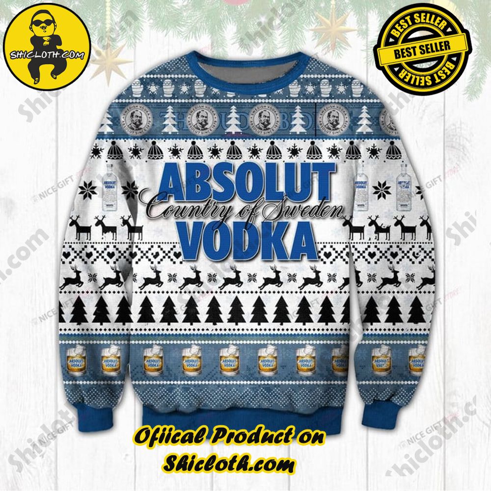 Wrap Up in Style: Shicloth's Enchanting Christmas Sweater Collection 51 Absolut Vodka Christmas Ugly Sweater