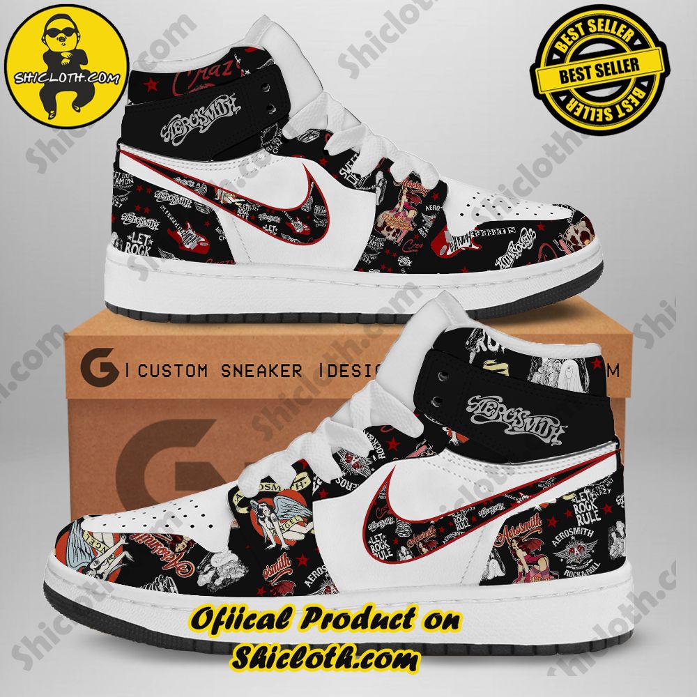 Aerosmith Nike Air Jordan 1 Sneakers