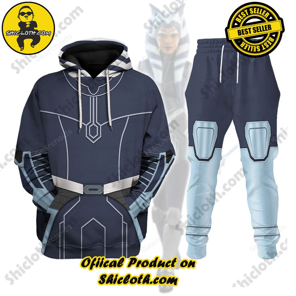 Galactic Glam: Unveiling the Stellar Collection of Star Wars Outfit Costumes by Shiclothshop 2 Ahsoka Tano's Costume Hoodie Sweatshirt T-Shirt Sweatpants
