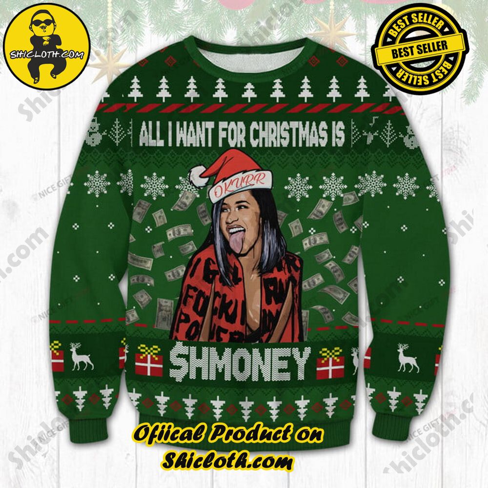 Wrap Up in Style: Shicloth's Enchanting Christmas Sweater Collection 52 All I Want For Christmas Is $Hmoney ChristmasUgly Sweater