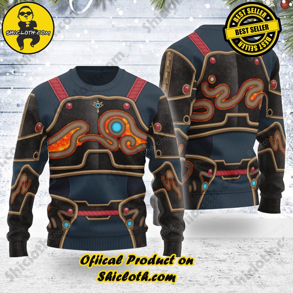 Wrap Up in Style: Shicloth's Enchanting Christmas Sweater Collection 101 Ancient Armor Themed Costume Unisex Christmas Wool Sweater