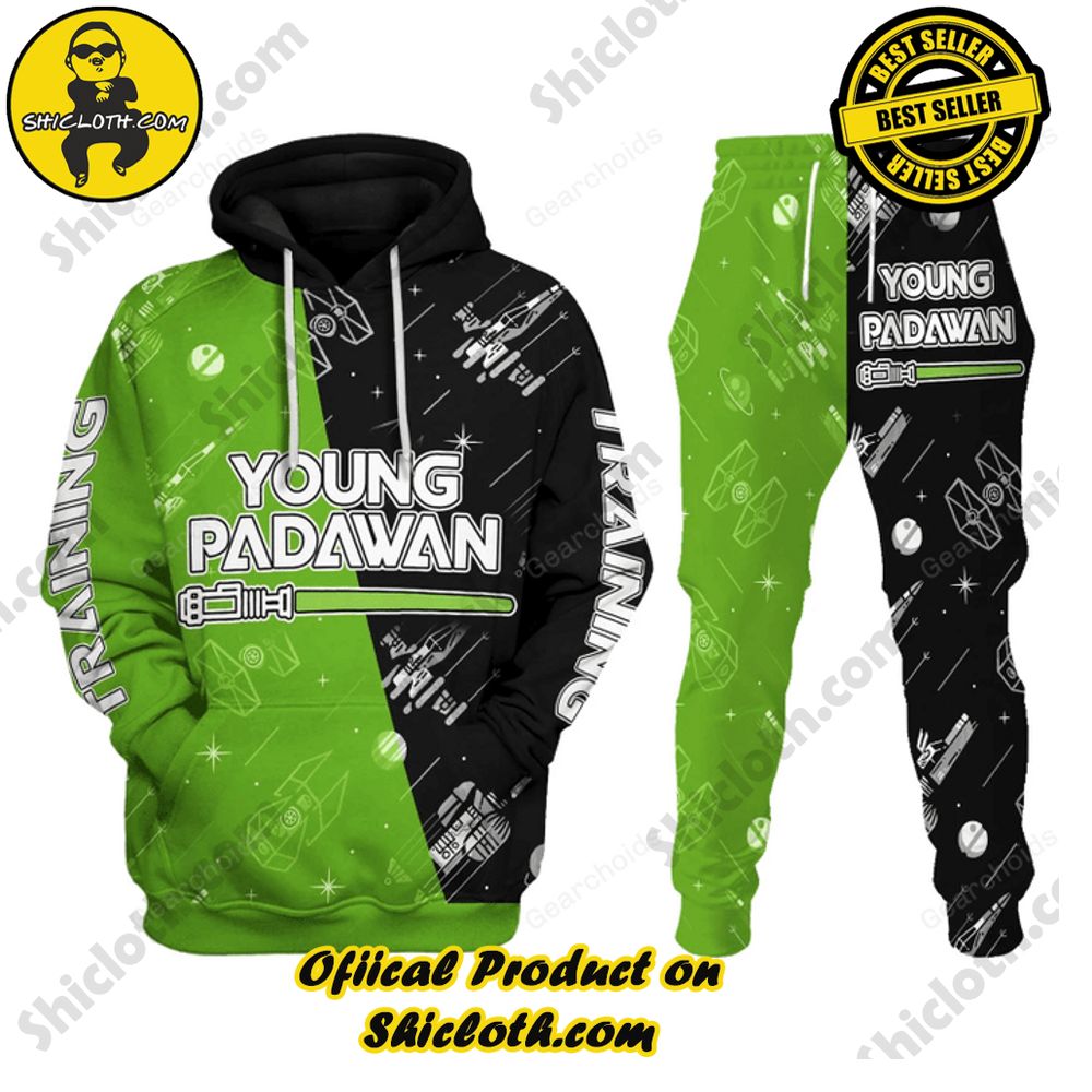 Unveiling the Stellar Collection of Star Wars Outfit Costumes by Shiclothshop 3 BABY Master And Training Matching T-shirt Hoodie Sweatpants Apparel