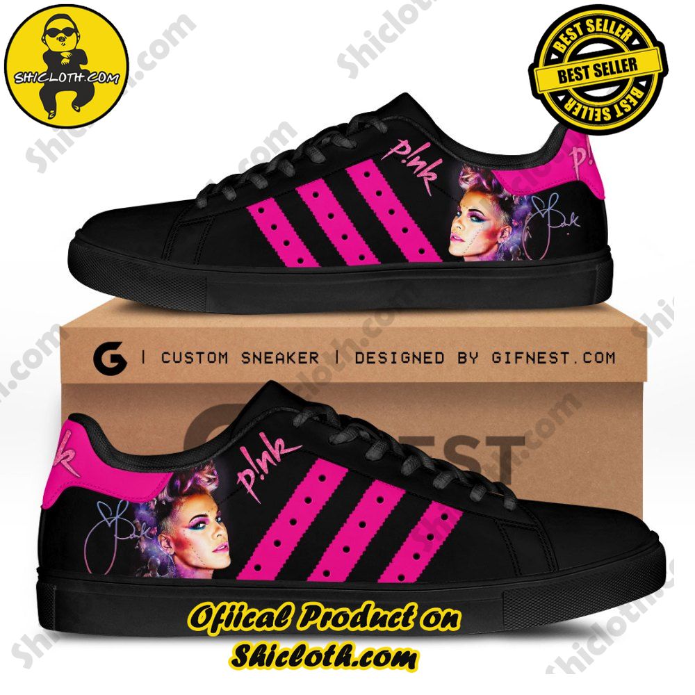 Step into Style: Shiclothshop's Stan Smith Shoes – The Perfect Gift for the Sport Enthusiast 4 Black Pink Adidas Stan Smith Shoes
