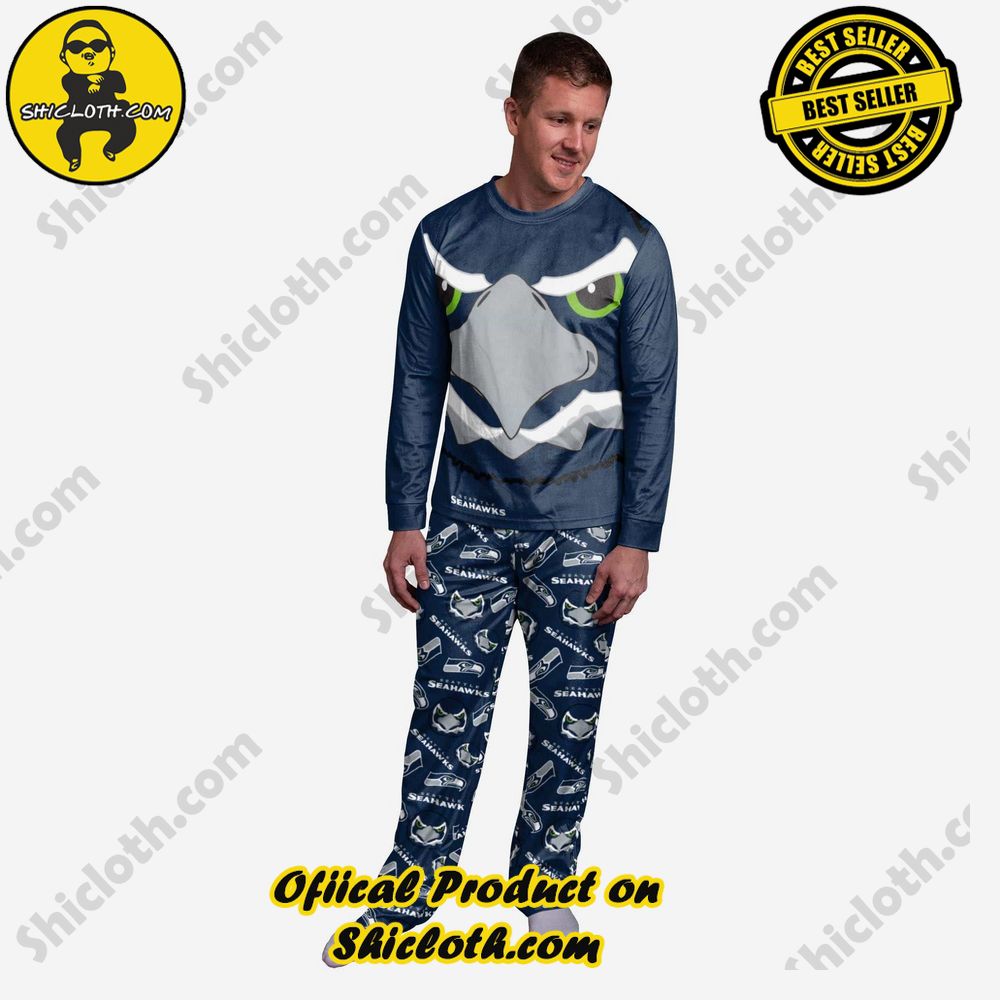 Hot Hot Hot Shiclothshop's Pajamas Sets: Affordable Elegance and Uncompromised Quality 1 Blitz Seattle Seahawks Mascot Pajamas