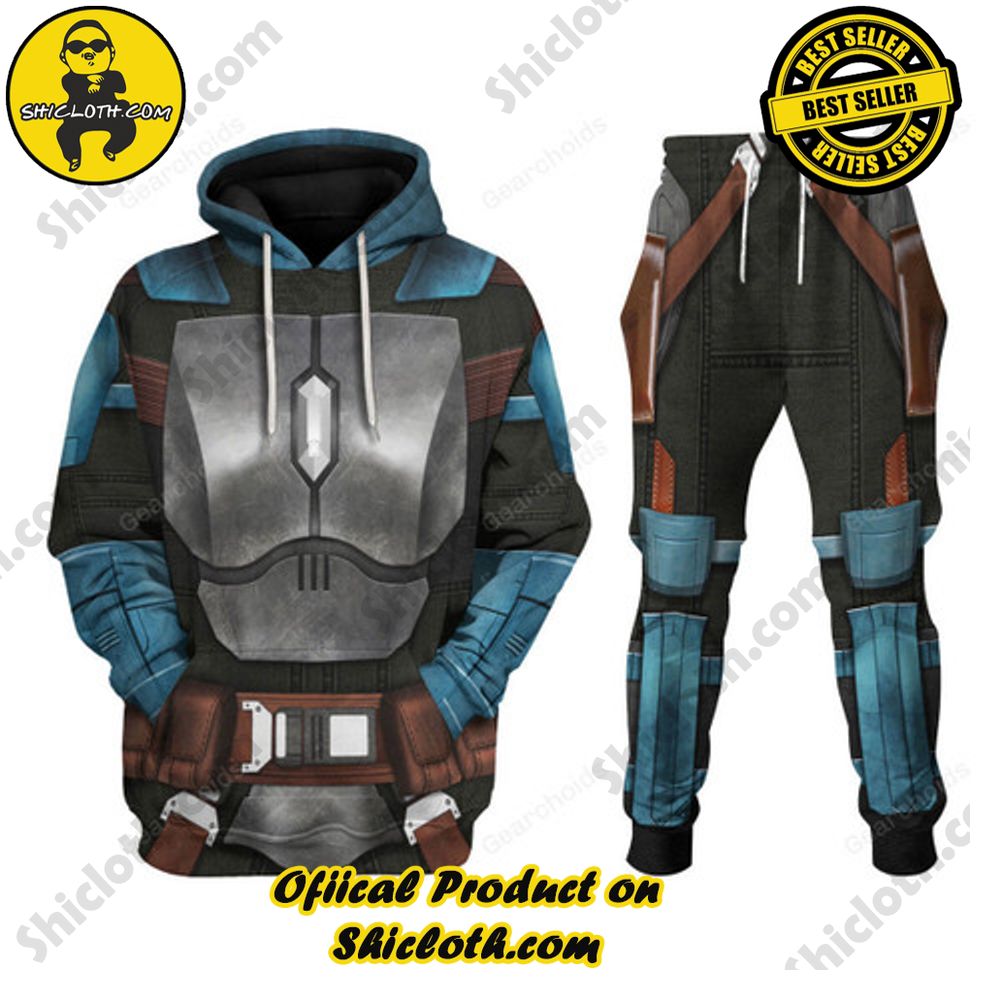 Unveiling the Stellar Collection of Star Wars Outfit Costumes by Shiclothshop 7 Boba Fet Samurai T-shirt Hoodie Sweatpants Apparel