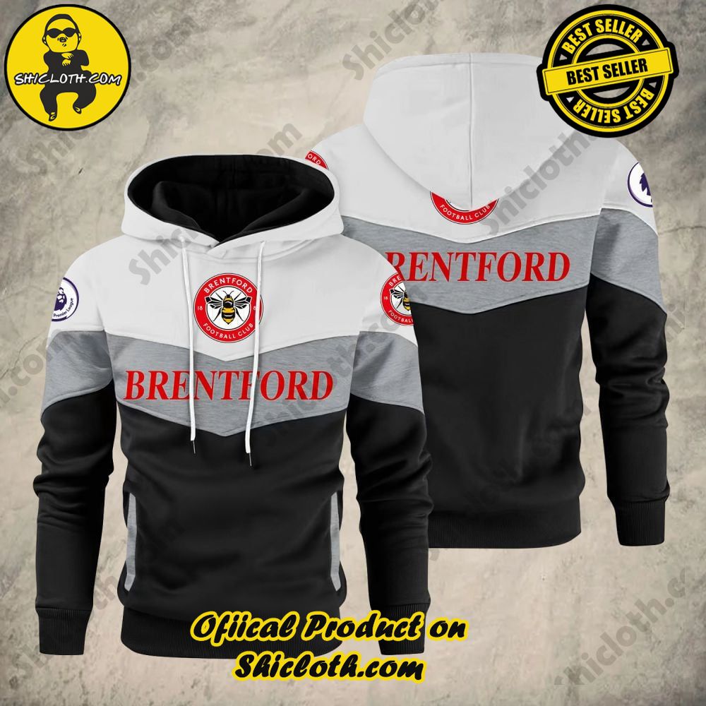 Shiclothshop's Patchwork Hoodie – A Fusion of Style, Comfort, and Artistic Expression 5 Brentford FC Premier League Patchwork Hoodie