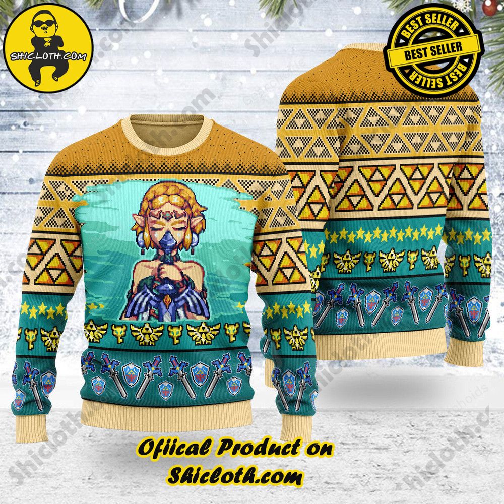 Wrap Up in Style: Shicloth's Enchanting Christmas Sweater Collection 107 Christmas Sweater Art from The Wind Waker 05