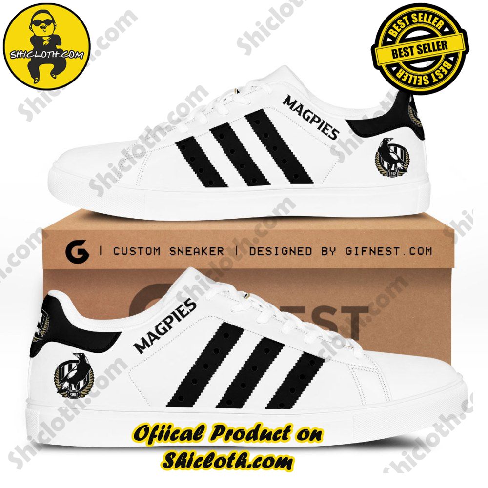 Step into Style: Shiclothshop's Stan Smith Shoes – The Perfect Gift for the Sport Enthusiast 9 Collingwood FC Adidas Stan Smith Shoes-White