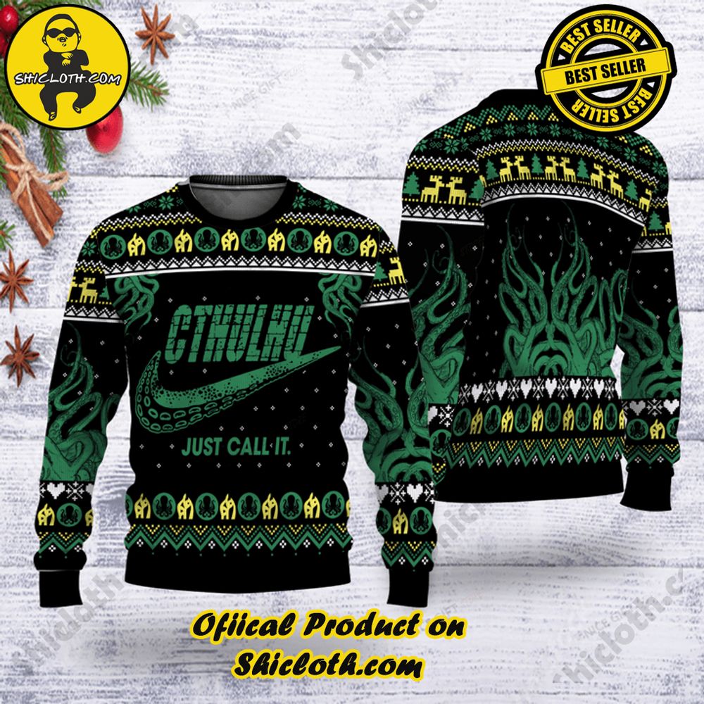 Wrap Up in Style: Shicloth's Enchanting Christmas Sweater Collection 5 Cthulhu Christmas Ugly Sweater