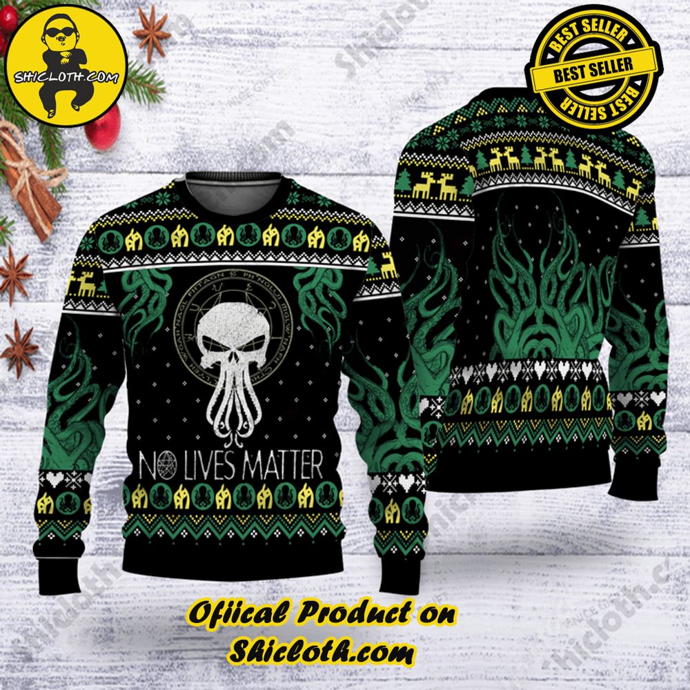 Wrap Up in Style: Shicloth's Enchanting Christmas Sweater Collection 3 Cthulhu Just Call It Christmas Ugly Sweater
