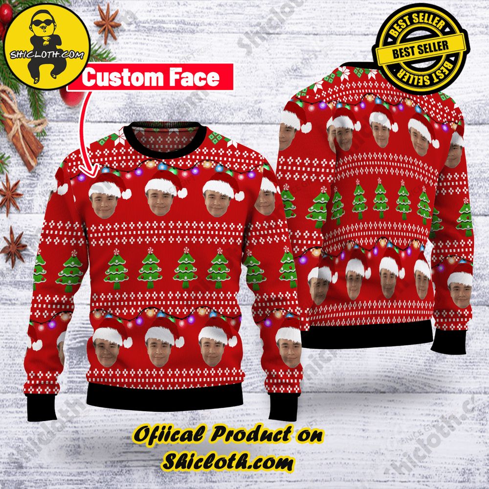 Best Seller Wrap Up in Style: Shicloth's Enchanting Christmas Sweater Collection 8 Custom Face Christmas Ugly Sweater