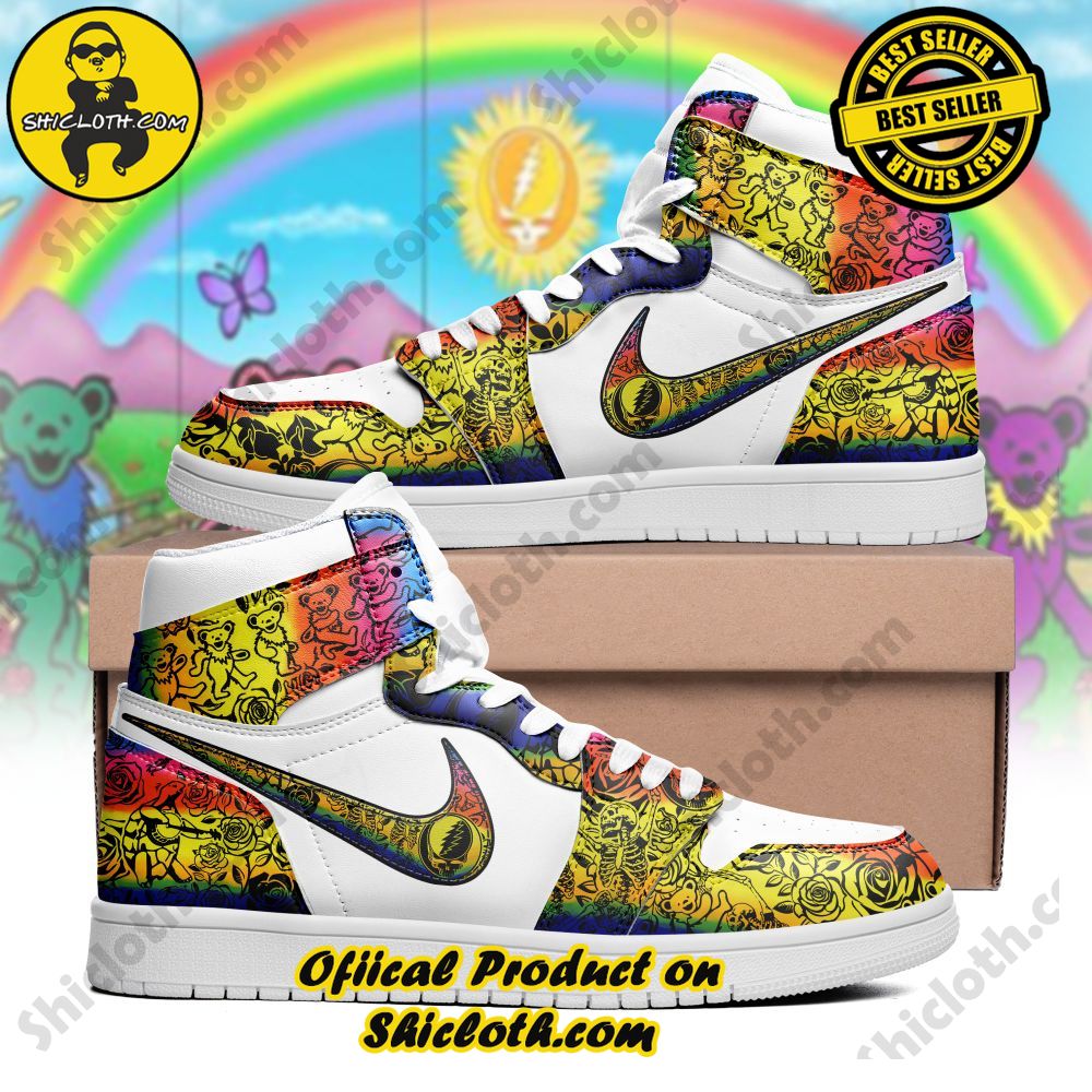 Hot Hot Hot Shiclothshop's Air Jordan 1 Sneakers: Affordable Elegance and Uncompromised Quality 74 CUSTOM Nike Grateful Dead Air Jordan 1 High Top Version 1