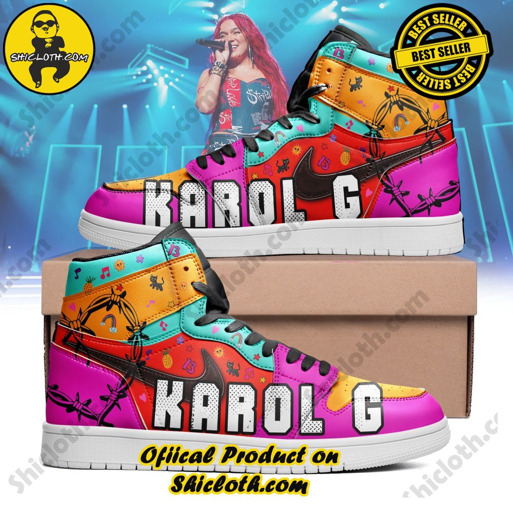 Hot Hot Hot Shiclothshop's Air Jordan 1 Sneakers: Affordable Elegance and Uncompromised Quality 79 CUSTOM Nike Karol G Air Jordan 1 High Top
