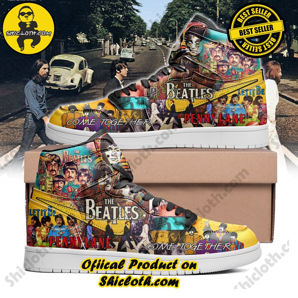 Hot Hot Hot Shiclothshop's Air Jordan 1 Sneakers: Affordable Elegance and Uncompromised Quality 83 CUSTOM Nike The Beatles Air Jordan 1 High Top