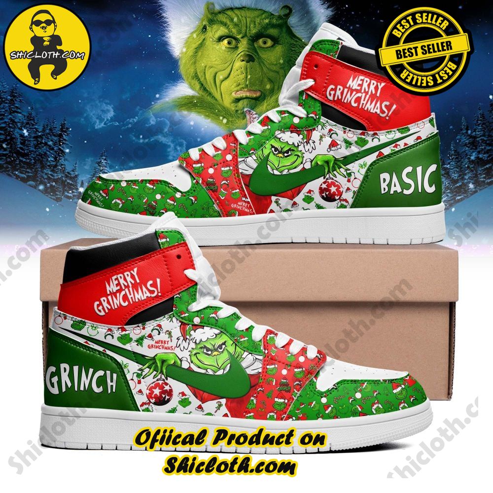 Hot Hot Hot Shiclothshop's Air Jordan 1 Sneakers: Affordable Elegance and Uncompromised Quality 63 CUSTOM Nike The Grinch Air Jordan 1 High Top Version 2