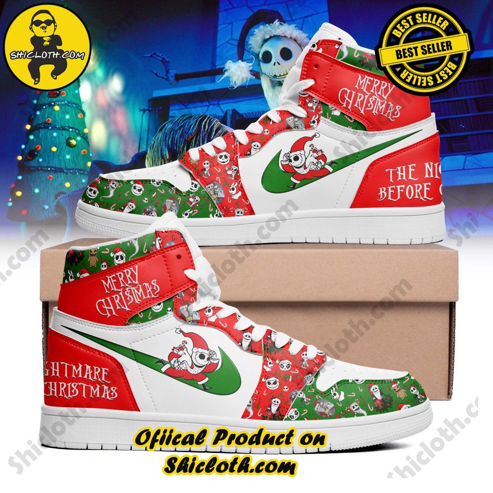 Hot Hot Hot Shiclothshop's Air Jordan 1 Sneakers: Affordable Elegance and Uncompromised Quality 87 CUSTOM Nike The Nightmare Before Christmas Air Jordan 1 High Top Version 2