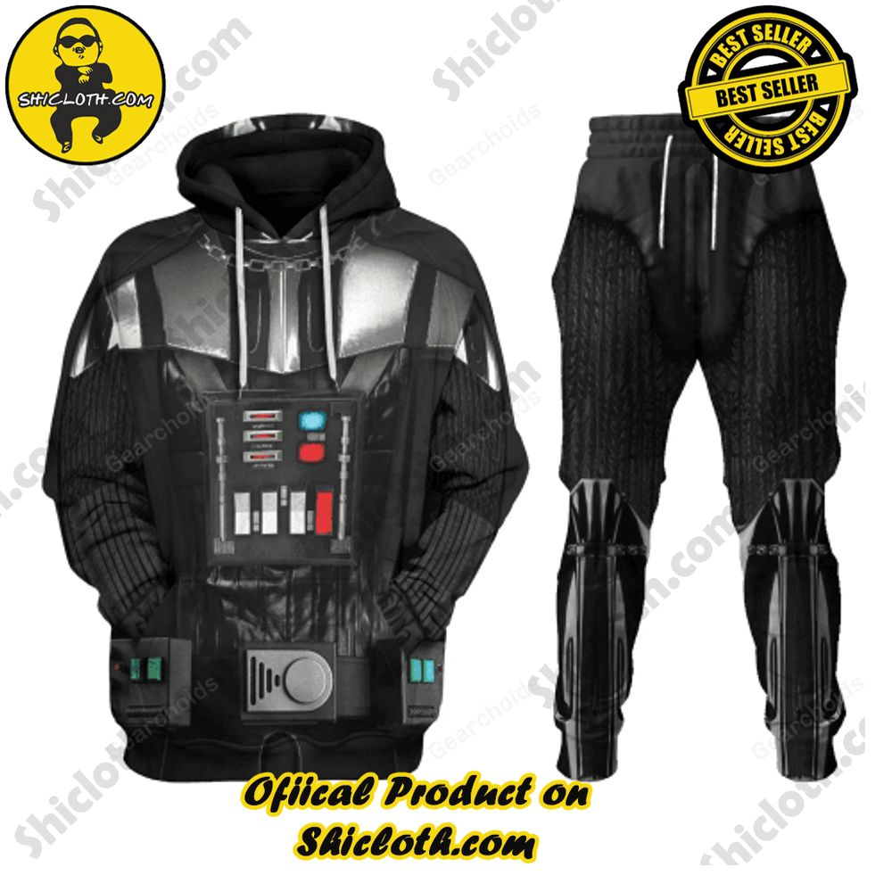 Unveiling the Stellar Collection of Star Wars Outfit Costumes by Shiclothshop 13 Darth Vader Costume Hoodie Sweatshirt T-Shirt Sweatpants