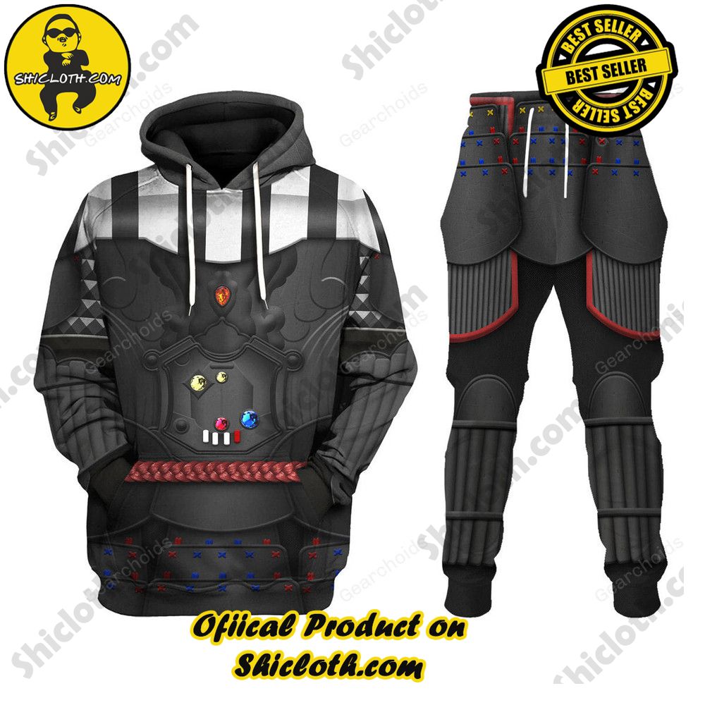 Galactic Glam: Unveiling the Stellar Collection of Star Wars Outfit Costumes by Shiclothshop 17 Darth Vader Samurai Costume Hoodie Sweatshirt T-Shirt Sweatpants