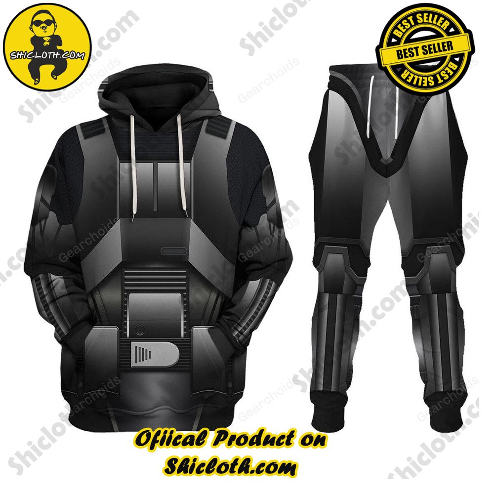Galactic Glam: Unveiling the Stellar Collection of Star Wars Outfit Costumes by Shiclothshop 19 Death Troopers Costume Hoodie Sweatshirt T-Shirt Sweatpants