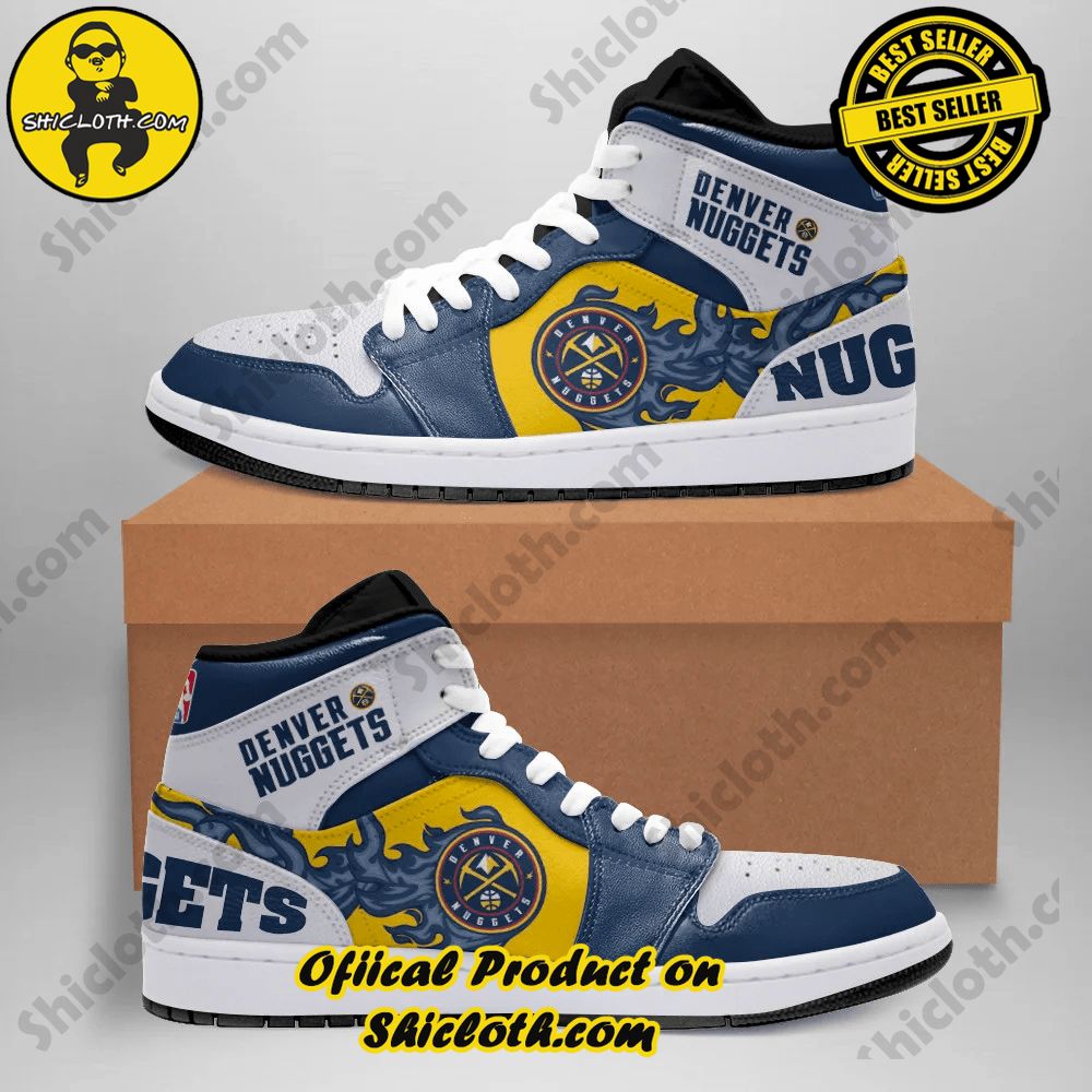 Step into Style: Unveiling the Timeless Elegance of Shiclothshop's Nike Air Jordan 1 Sneakers 18 Denver Nuggets Nike Air Jordan 1 Sneakers
