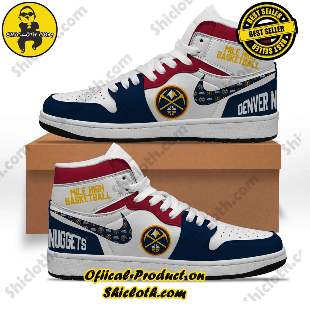 Step into Style: Unveiling the Timeless Elegance of Shiclothshop's Nike Air Jordan 1 Sneakers 17 Denver Nuggets Nike Air Jordan 1 Sneakers