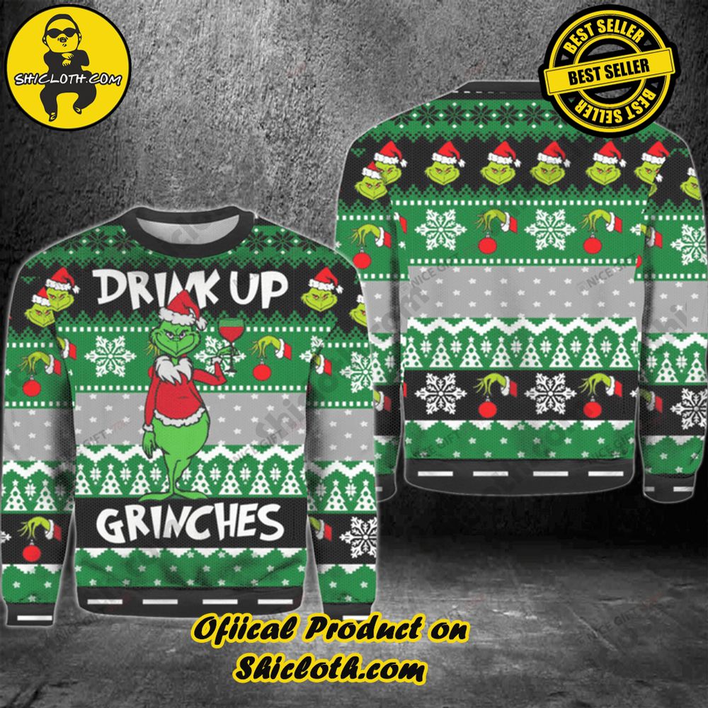 Hot Trending Wrap Up in Style: Shicloth's Enchanting Christmas Sweater Collection 108 Drink Up Grinches Christmas Ugly Sweater