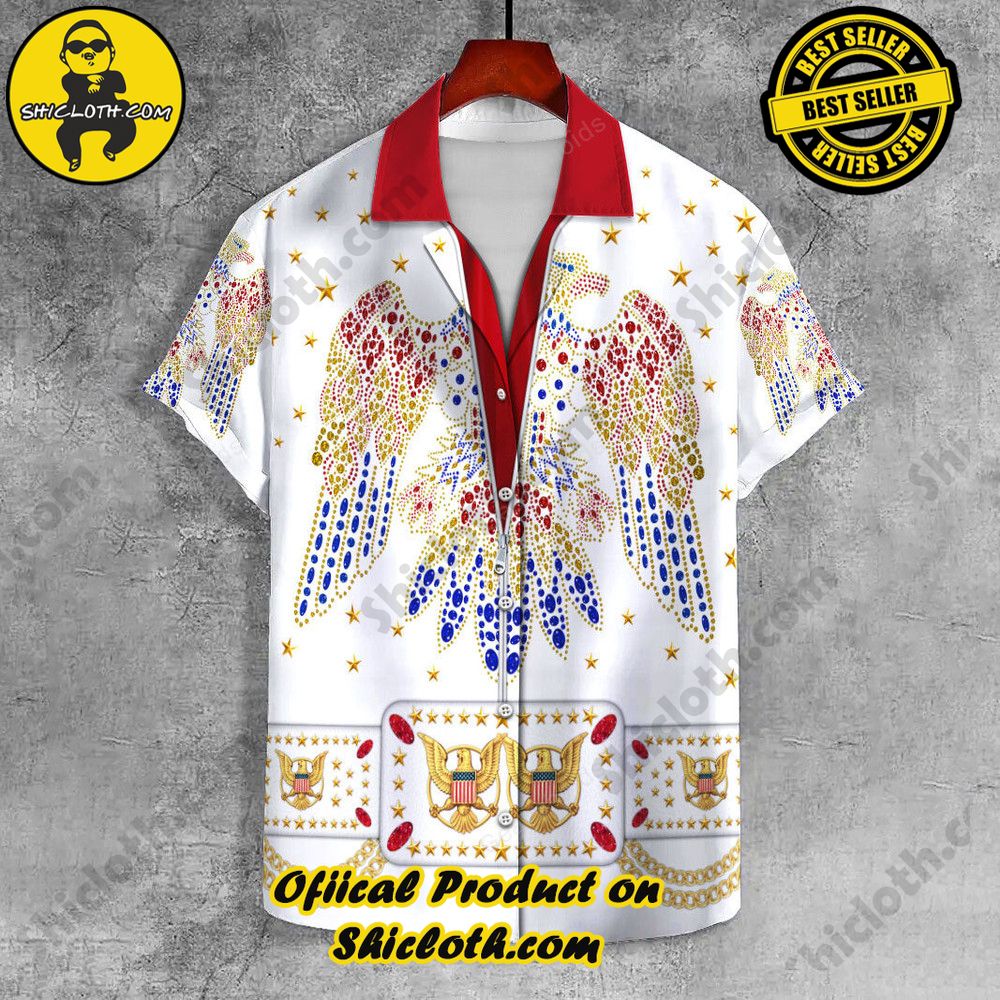 Elvis Aloha Unisex Hawaii Shirt in Black