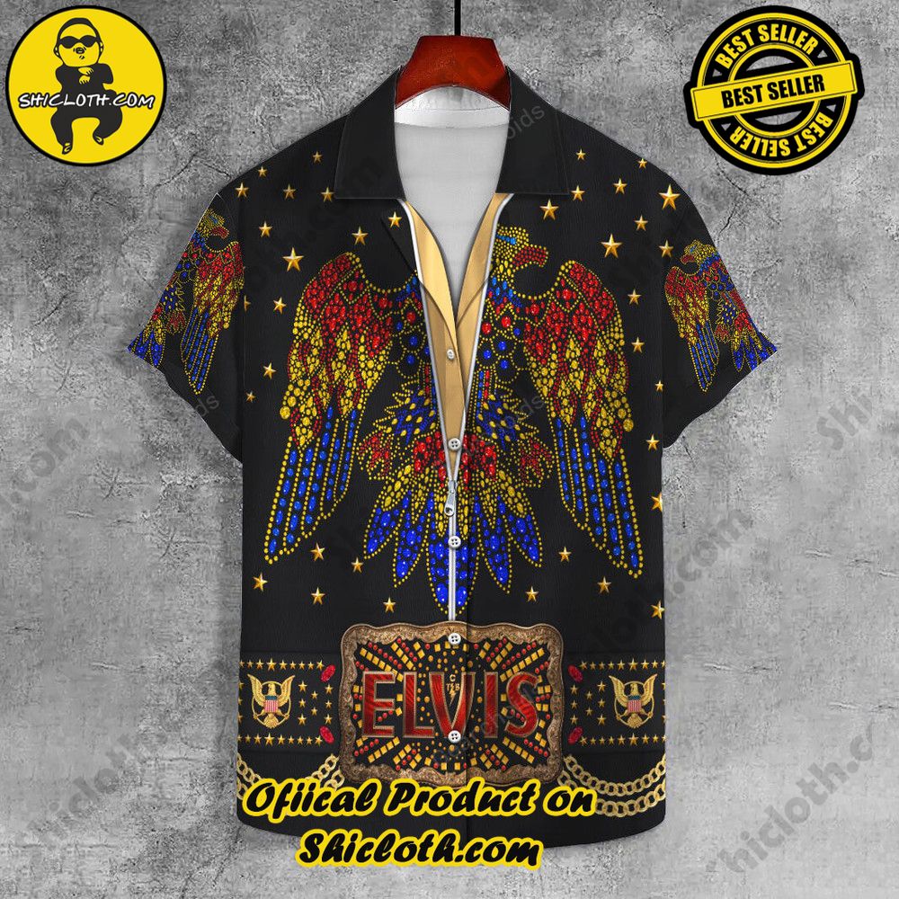 Lapels Redefined: Discover the Versatility of Shiclothshop's UNISEX LAPEL SHIRT 7 Elvis Black Phoenix UNISEX LAPEL SHIRT