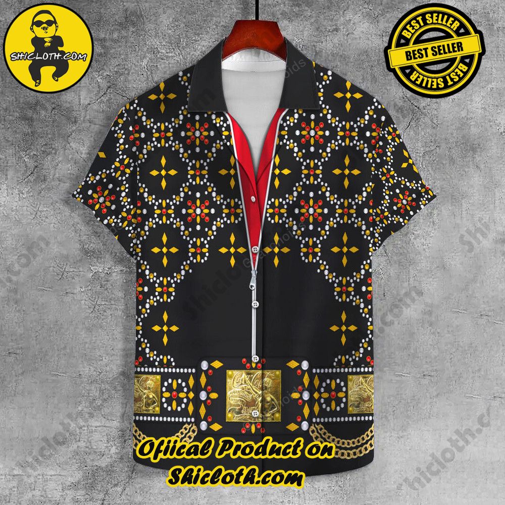 Lapels Redefined: Discover the Versatility of Shiclothshop's UNISEX LAPEL SHIRT 8 Elvis Blue Swirl UNISEX LAPEL SHIRT