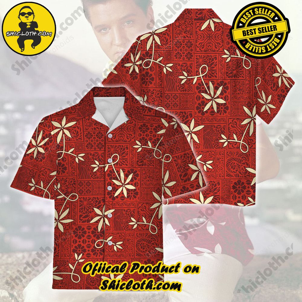 Elvis Blue Swirl Unisex Hawaii Shirt