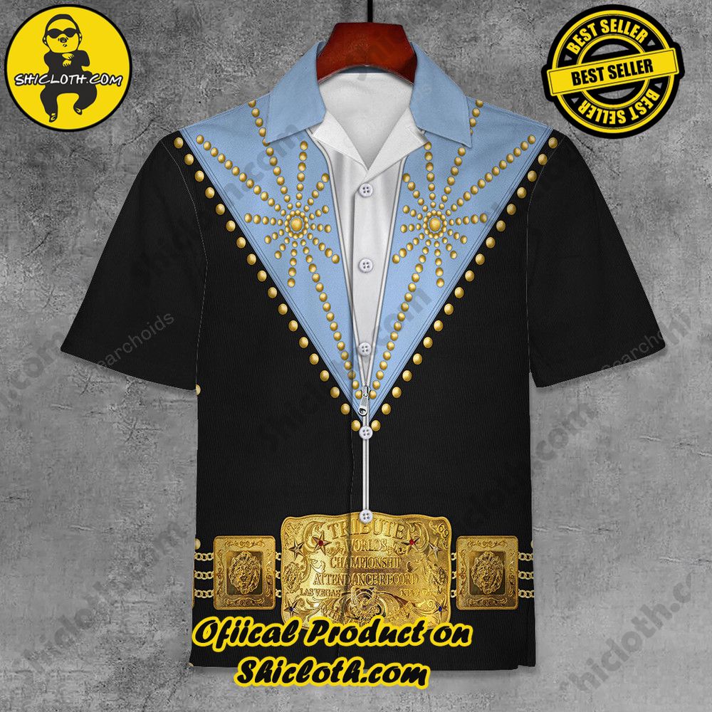 Hot Limited Unveiling the Stellar Collection of Elvis Presley Outfit Costume by Shiclothshop 32 Elvis Cisco Blue Unisex Hawaii Shirt