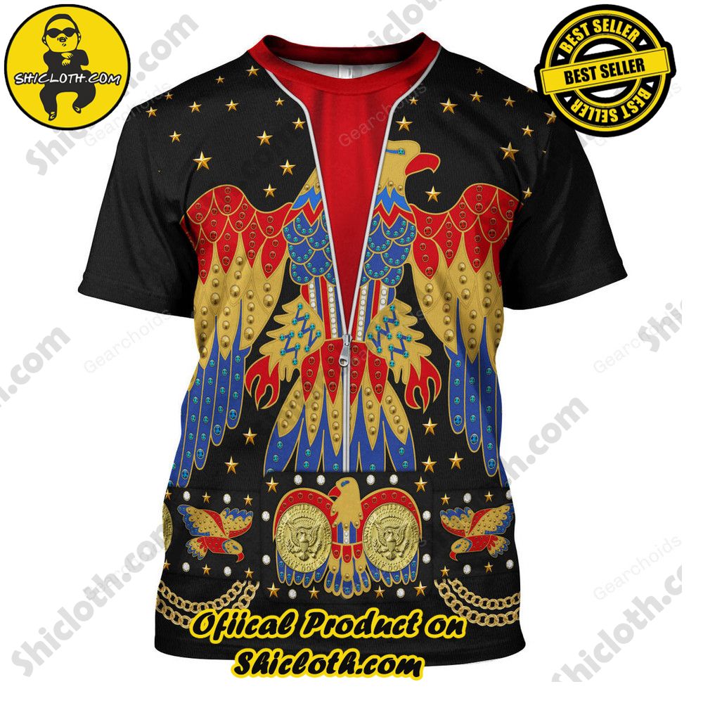 Elvis EAGLE Black Costume Hoodie Sweatshirt T-Shirt Sweatpants 7 Elvis EAGLE Black Costume Hoodie Sweatshirt T-Shirt Sweatpants - Image 7