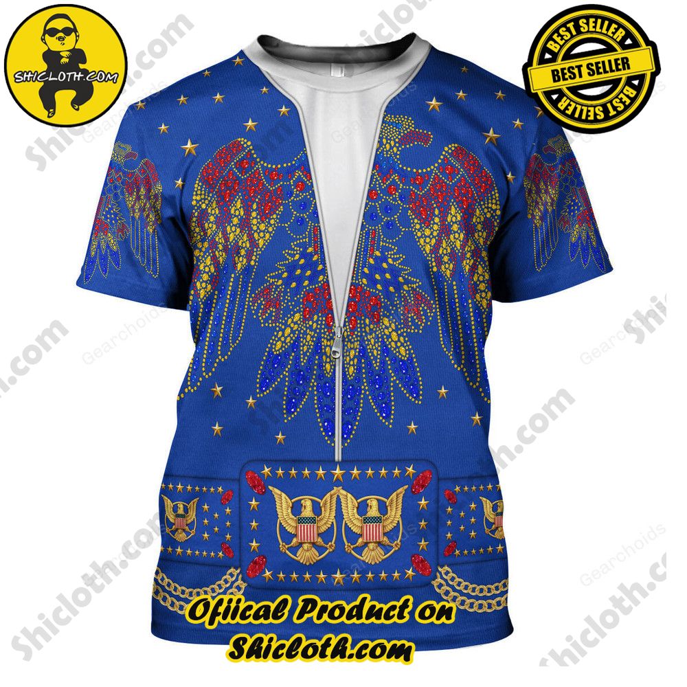 Elvis EAGLE Blue Costume Hoodie Sweatshirt T-Shirt Sweatpants 6 Elvis EAGLE Blue Costume Hoodie Sweatshirt T-Shirt Sweatpants - Image 6