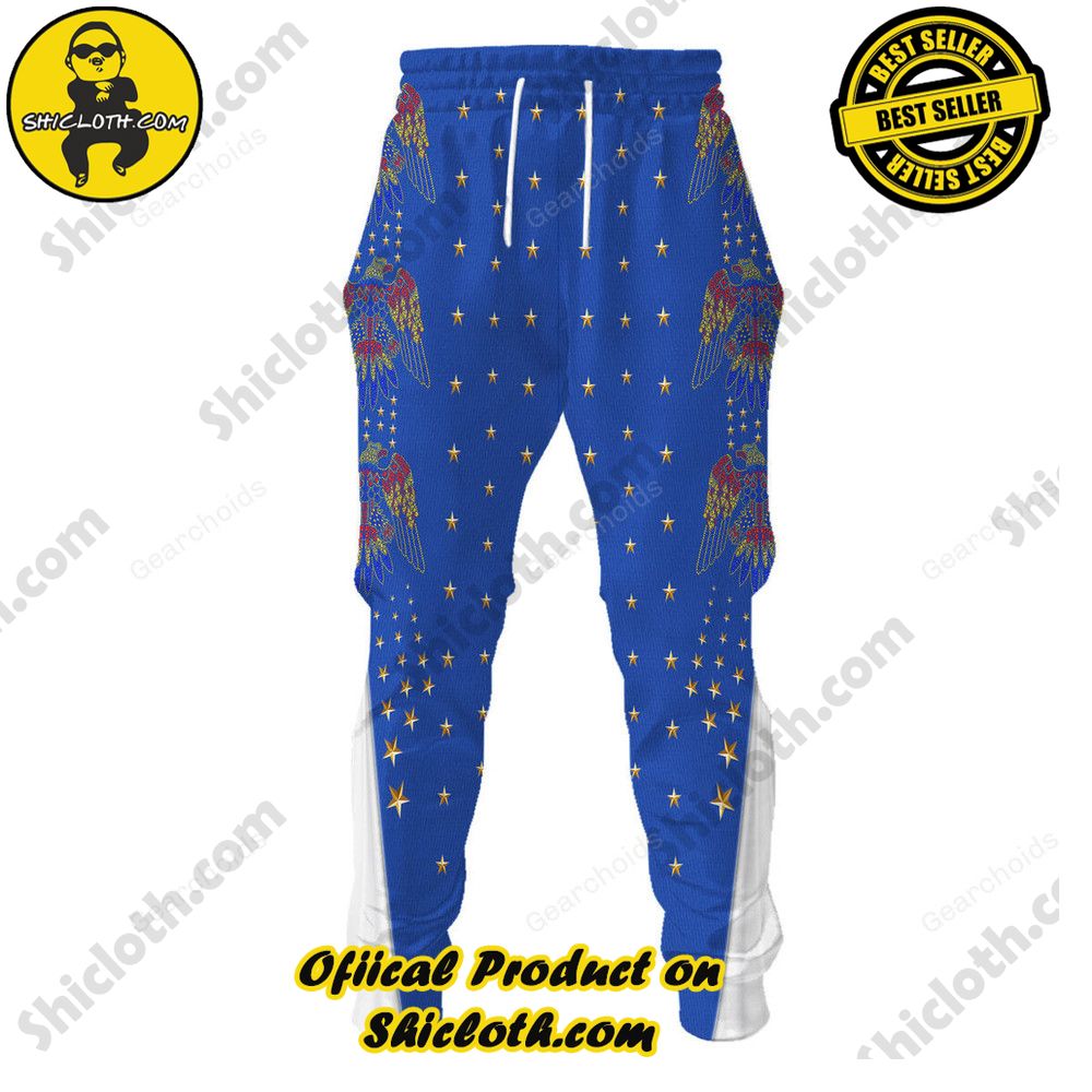Elvis EAGLE Blue Costume Hoodie Sweatshirt T-Shirt Sweatpants 7 Elvis EAGLE Blue Costume Hoodie Sweatshirt T-Shirt Sweatpants - Image 7