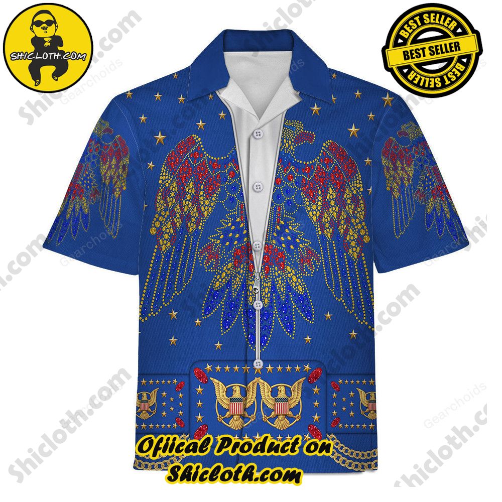 Elvis EAGLE Blue Costume Hoodie Sweatshirt T-Shirt Sweatpants 8 Elvis EAGLE Blue Costume Hoodie Sweatshirt T-Shirt Sweatpants - Image 8