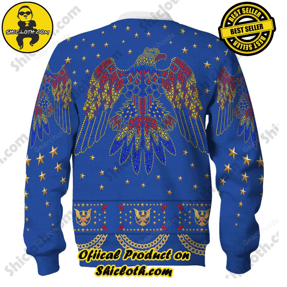 Elvis EAGLE Blue Costume Hoodie Sweatshirt T-Shirt Sweatpants 10 Elvis EAGLE Blue Costume Hoodie Sweatshirt T-Shirt Sweatpants - Image 10