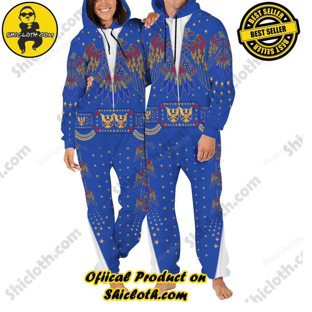 Unveiling Shiclothshop's Elvis Presley Outfit Costume Collection 8 Elvis EAGLE Red jumpsuit Costume