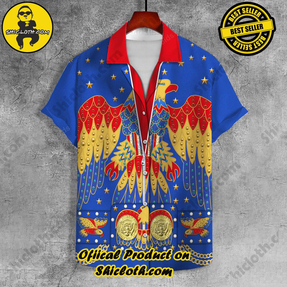 Lapels Redefined: Discover the Versatility of Shiclothshop's UNISEX LAPEL SHIRT 18 Elvis EAGLE UNISEX LAPEL SHIRT