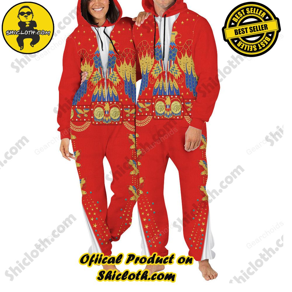 Unveiling Shiclothshop's Elvis Presley Outfit Costume Collection 11 Elvis Flame jumpsuit Costume