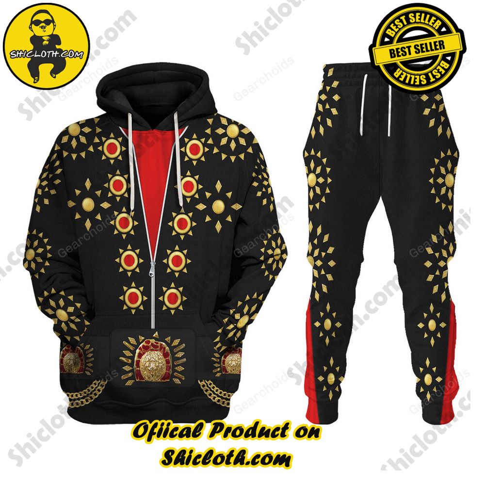 Hot Limited Unveiling the Stellar Collection of Elvis Presley Outfit Costume by Shiclothshop 46 Elvis Matador Costume Hoodie Sweatshirt T-Shirt Sweatpants