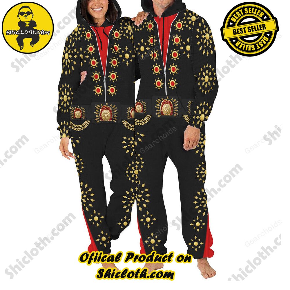 Rock 'n' Roll Royalty: Unveiling Shiclothshop's Elvis Presley Outfit Costume Collection 15 Elvis Matador jumpsuit Costume