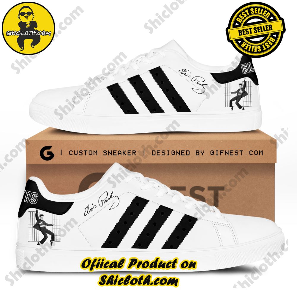 Step into Style: Shiclothshop's Stan Smith Shoes – The Perfect Gift for the Sport Enthusiast 11 Elvis Presley Adidas Stan Smith Shoes Ver 1